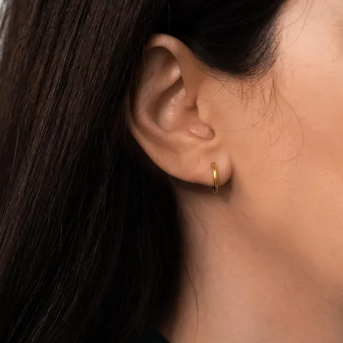 Vista 5 de Hey Harper Pendientes de aro para mujer, joyería ligera, impermeable y resistente al sudor