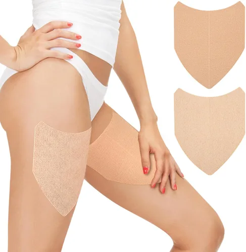 Vista 2 de Pegatinas antirozaduras interiores en forma de V en el muslo,Adhesivo resistente al desgaste cuerpo anti-fricción almohadilla,Parches invisibles