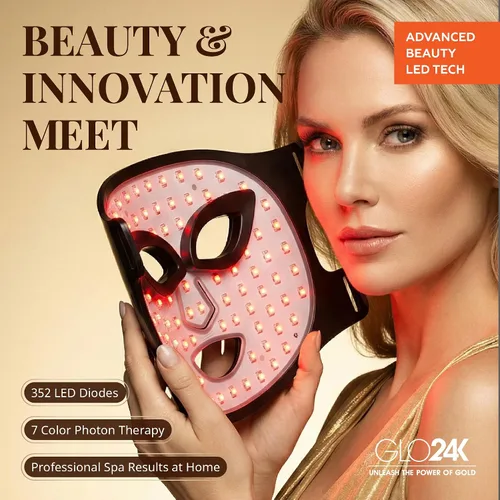 Vista 7 de Máscara de belleza facial GLO24K. (Super Máscara)