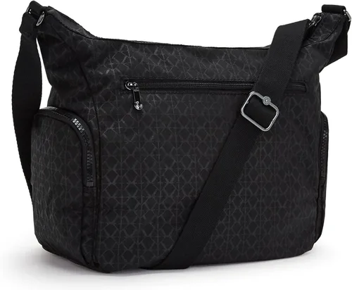 Vista 5 de Kipling Bolso cruzado Gabbie para mujer, bolso ligero para uso diario, bolso de hombro casual, Firma Emb