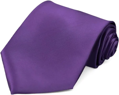 Vista 28 de tiemart Corbata de color sólido para hombre Longitud estándar
