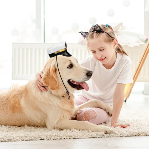Vista 6 de Gorro ajustable de poliéster para perros pequeños y gatos, accesorio para fotos