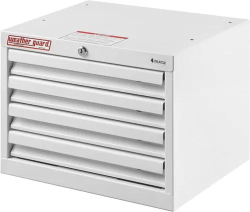 Vista 5 de Weather Guard 9914302 Armario alto con 4 cajones, color blanco
