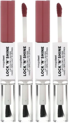 Vista 16 de wet n wild Megalast Lock 'N' Shine Lip Color + Gloss Lipstick Affogato Dreams