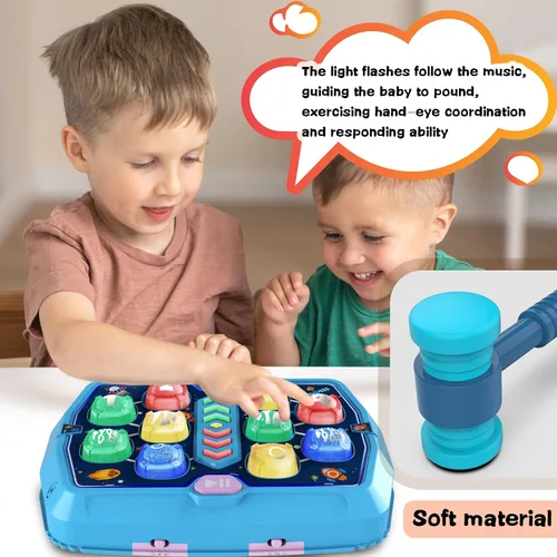 Vista 5 de Whack Game - Juguetes para niños de 3, 4, 5, 6 años, juguetes para niños de 2 a 4 años, 3 modos y juguete interactivo ligero para niños pequeños