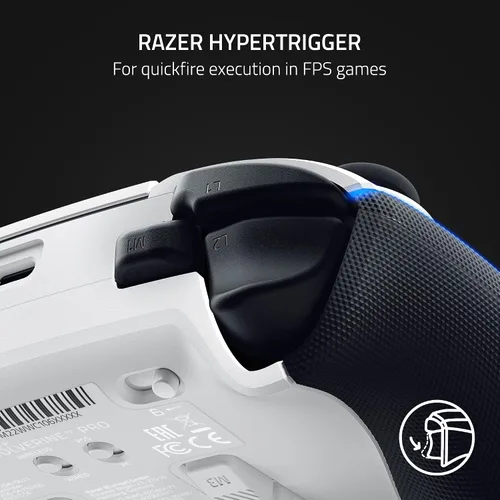 Vista 5 de Razer Wolverine V2 Pro Wireless Gaming Controller for PlayStation 5 PS5 PC HyperSpeed Wireless - Mecha-Tactile Action Buttons - 8-Way Microswitch