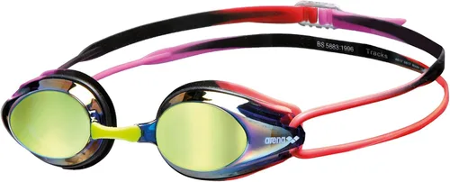 Vista 13 de Arena Tracks Gafas de natación unisex para adultos esenciales para carreras competitivas de natación, aprobadas por FINA, con lente antiniebla