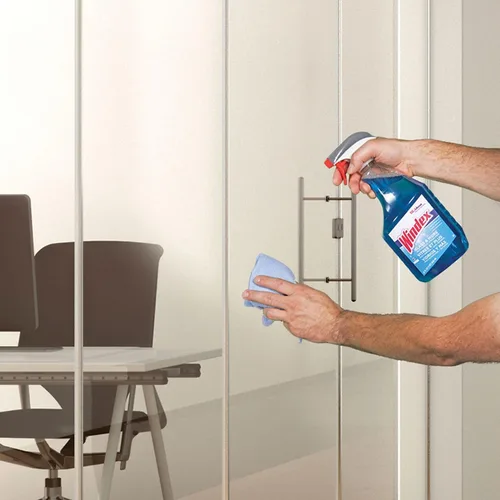 Vista 4 de SC Johnson Windex Windex Limpiador de vidrios, 32 onzas, azul, paquete de 1