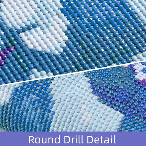 Vista 4 de Kits de pintura de diamantes para adultos, arte de diamantes de imitación 5D, pintura por números para adultos, kit de bordado de diamantes