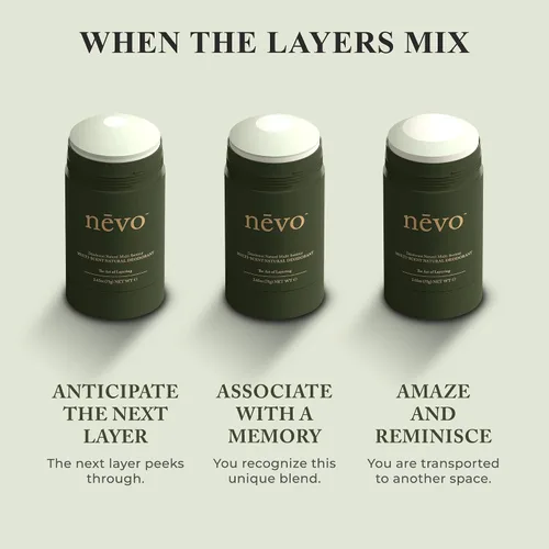 Vista 7 de Nevo Desodorante en barra multi aroma con capas Desodorante sin aluminio para mujeres y hombres Todo natural, orgánico, vegano, no tóxico