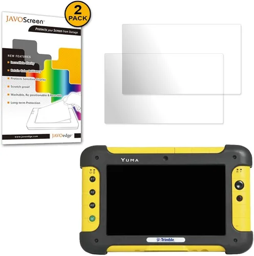 Vista 2 de JAVOedge Protector de pantalla para tablet Trimble Yuma Rugged (Protector de pantalla ultra transparente (paquete de 2) Armadura defensiva contra