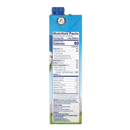 Vista 2 de Leche de almendras Almond Breeze