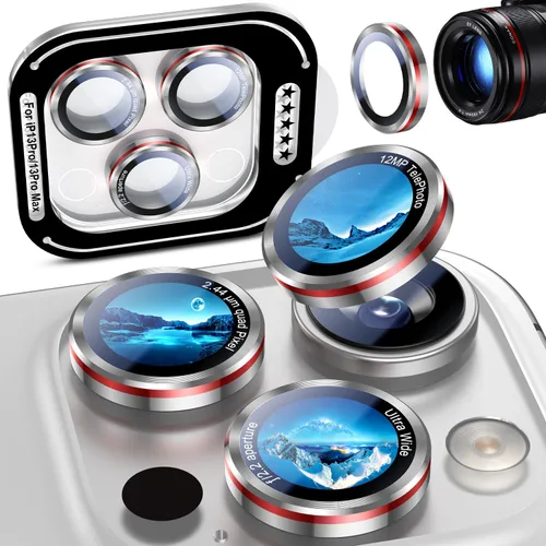 Vista 20 de Uyiton Protector de lente de cámara para Samsung Galaxy Z Fold 7 - Cubierta de pantalla trasera de vidrio templado de grado militar