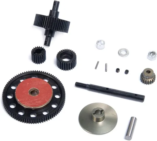 Vista 3 de QUE-T - Juego de engranajes rectos de transmisión de acero resistente para 1/10 Axial SCX10