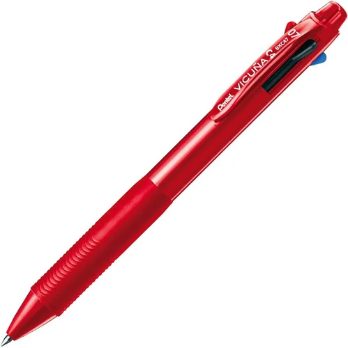 Vista 7 de Pentel Bolígrafo Vicuna, Fino, Negro, Rojo, Azul, Verde, Negro (BXC47A)