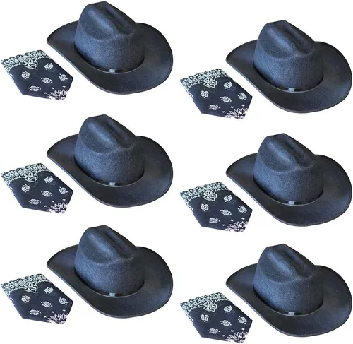 Vista 58 de Aeromax Sombrero de vaquero junior con pañuelo