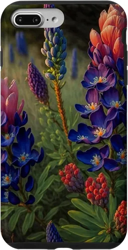 Vista 12 de Texas Rose Colored Bluebonnets Case for iPhone 17