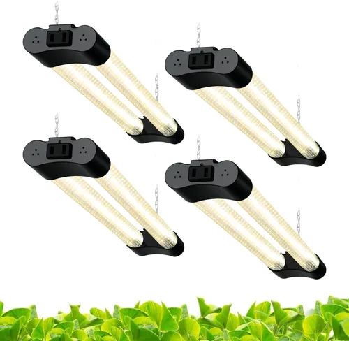 Vista 10 de Hlite Paquete de 2 luces LED de cultivo de 16 pulgadas, luces de cultivo enlazables para plantas de interior, luces de plantas de espectro completo
