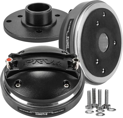 Vista 8 de PRV AUDIO D280Ti-S - Controlador de compresión de audio profesional de 1 pulgada, bocina atornillada de 1 pulgada, 160 vatios (individual)
