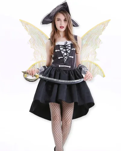 Vista 3 de caretoto Alas de hadas para adultos, disfraz de hada de mariposa, Halloween, alas de ángel para mujeres y niñas