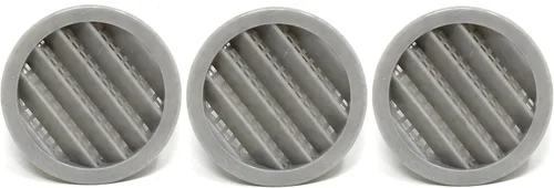 Vista 28 de 2.5 "rejilla redonda de plástico Soffit rejilla de ventilación de aire para reptiles cubierta (6, blanco)