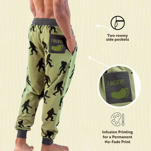 Vista 5 de Lazy One Pantalones deportivos para hombre, acogedores, cálidos, con bolsillos