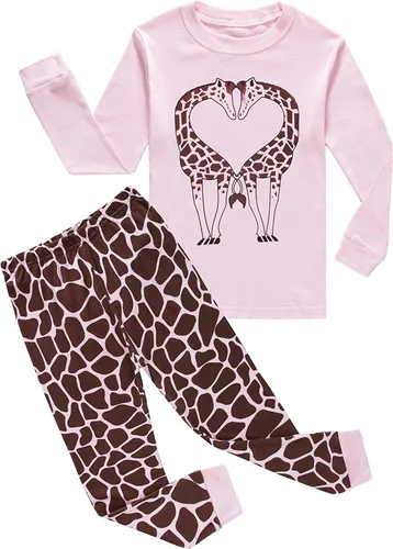 Vista 15 de Family Feeling - Conjunto de pijama de 2 piezas para niños y niñas pequeños, ropa para dormir 100 % algodón