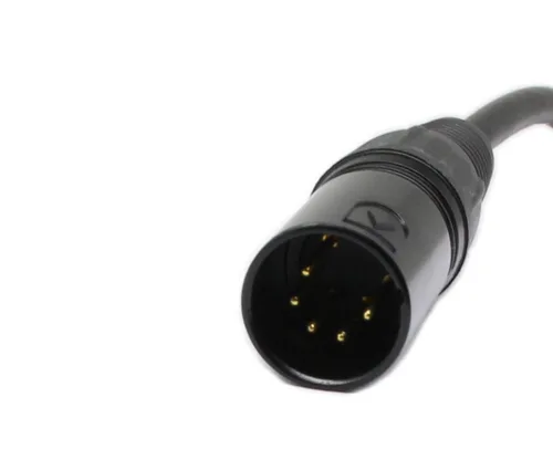 Vista 4 de SinLoon DMX 512 Cable de luz de escenario XLR macho 5 pines macho a XLR hembra 3 pines con conectores metálicos para iluminación de escenario