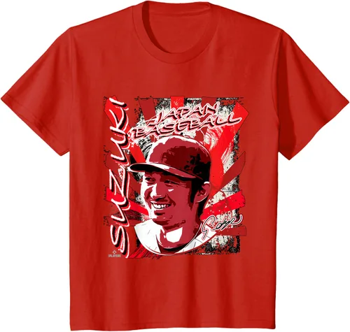 Vista 3 de Seyai Suzuki International Baseball Japan MLBPA Camiseta, Negro
