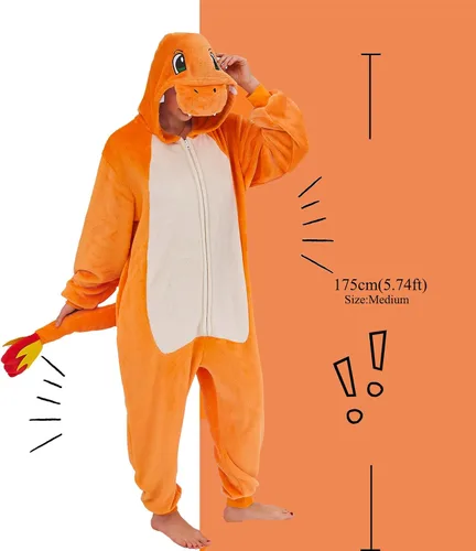 Vista 6 de GONAAP Unisex Adult Onesie Pajamas Animal One Piece Costume Cosplay Sleepwear