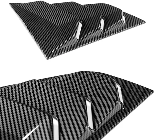 Vista 2 de Q1-TECH - Cubierta de rejilla de ventilación para ventana lateral, compatible con Nissan 370Z 2009-2020, ABS, se adapta a todo tipo de clima