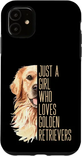 Vista 8 de Cute Golden Retriever - Just a Girl who Loves Goldens Case for iPhone 17
