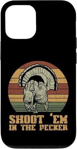 Vista 28 de Shoot Em in The Pecker Turkey Vintage Hunting Hunter Gift Case for iPhone 17