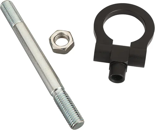 Vista 5 de Kit de gancho de remolque de tornillo para parachoques delantero y trasero, resistente para Subaru WRX y STI, Impreza 2000-2007, reemplazo OEM Negro