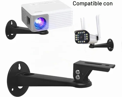 Vista 7 de 2-Be-Best Soporte de pared ajustable para proyector, 7.87 pulgadas de longitud, 7.8 libras, carga 360 rotación, soporte para cámara de proyector