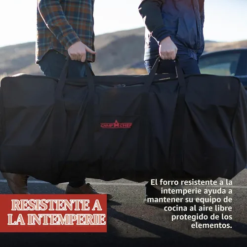 Vista 4 de Camp Chef Bolsa de transporte cb90 one, 17 "de alto x 41.5" de ancho x 10 "de largo, negra