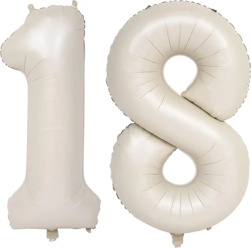 Vista 152 de Globos de 40 pulgadas con números de caramelo, papel de aluminio de helio, globos de látex de Mylar para fiesta de cumpleaños, decoración digital 0