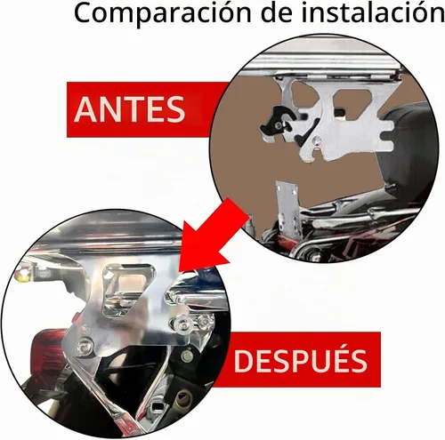 Vista 5 de ECOTRIC - Maletero desmontable para motocicleta compatible con Harley 1997