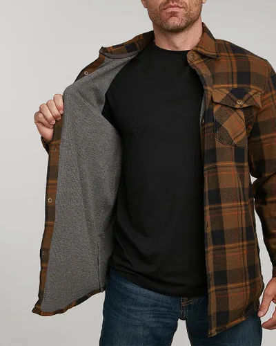 Vista 5 de Venado Chaqueta tipo camisa con forro térmico Retreat para hombre