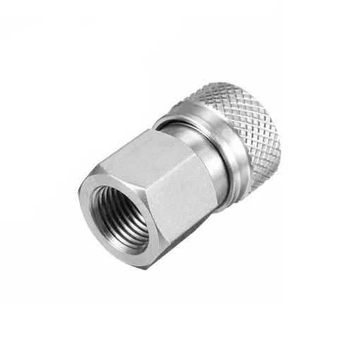 Vista 2 de Universal 1/8 BSPP hembra Foster adaptador de desconexión rápida PCP Paintball accesorios de carga de aire