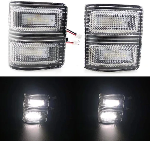 Vista 9 de Xinctai Juego de luces LED para espejo lateral Switchback, señal de giro para Ford F150 2013-2014, Ford F250 F350 F450 F550 Super Duty 2008-2016