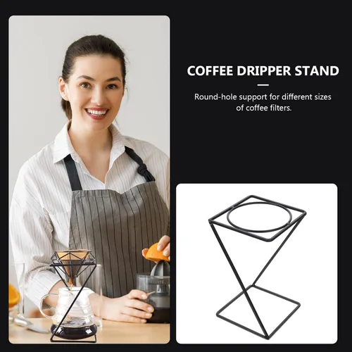 Vista 4 de Soporte de goteo para verter sobre el gotero, fabricante de filtro de café, soporte para taza de filtro, soporte para colador de té para cafetera