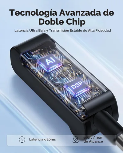 Vista 3 de Ikarao Micrófono inalámbrico con receptor de doble canal y estuche de almacenamiento autolimpiante UV, 2 micrófonos dinámicos de mano, batería de 20