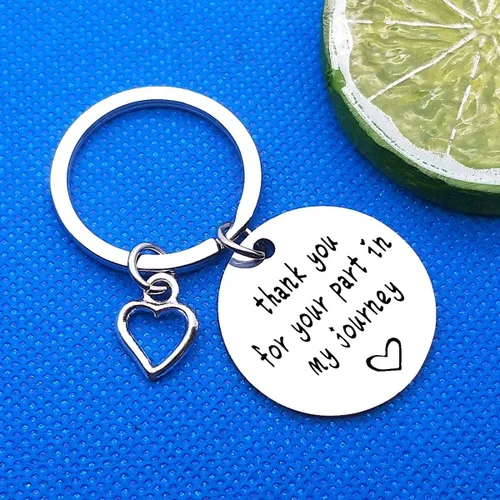 Vista 5 de Llavero de líder mentor, regalo de agradecimiento para jefe, agradecimiento por tu parte en mi viaje, regalo de joyería de líder, regalo