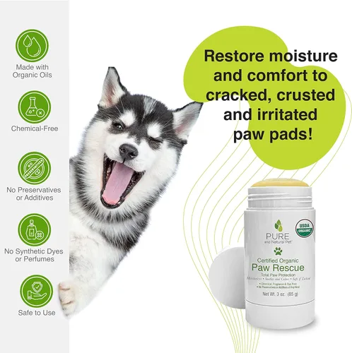 Vista 4 de Bálsamo orgánico certificado por USDA para rescate de patas/patas