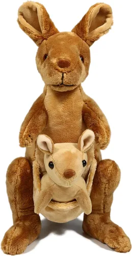 Vista 4 de Ice King Bear Peluche canguro con peluche extraíble Joey, 12 pulgadas