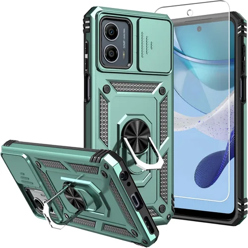 Vista 15 de Funda para Moto G 5G 2023, [No para la versión 2022] con protectores de pantalla y cubierta de cámara, [Grado militar] cubierta probada contra