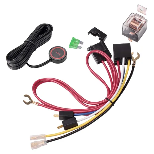 Vista 13 de FARBIN Botón de Presión de Bocina con Conector Rápido, Interruptor Momentáneo con 3 Metros de Cable, Interruptor de Botón Redondo con Tapa Roja
