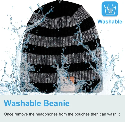 Vista 48 de Rotibox - Gorro inalámbrico con Bluetooth para deportes al aire libre, regalo de Navidad.