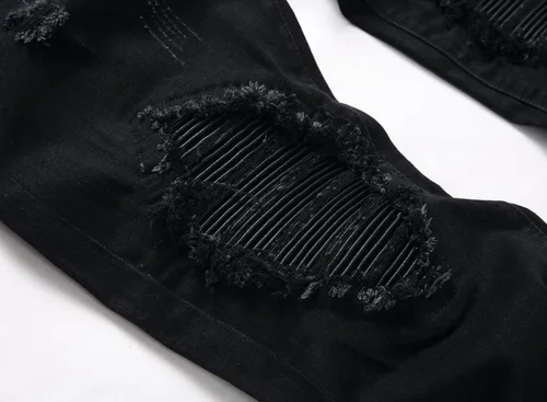 Vista 6 de AITITIA Jeans elásticos rasgados de ajuste regular para hombre